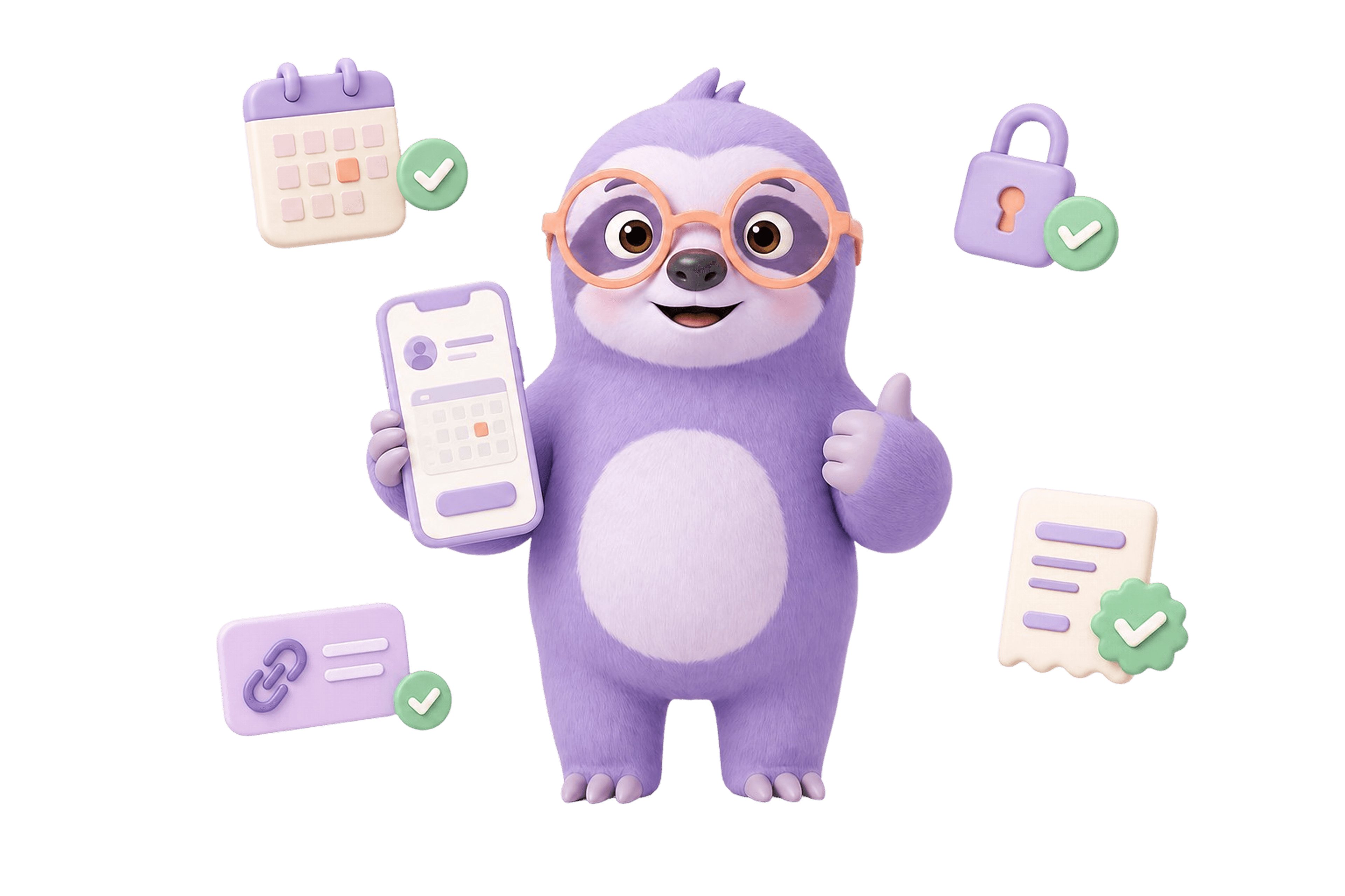 Openspot mascot motivated with organized calendar